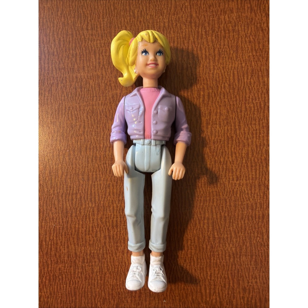 Vintage Playskool Dollhouse Doll Daughter Blonde Ponytail Teenager